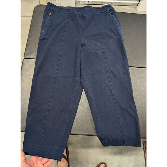 Ralph Lauren Universal Carrie High Rise Wide Leg Crop Pants Size 20W - Picture 2 of 7